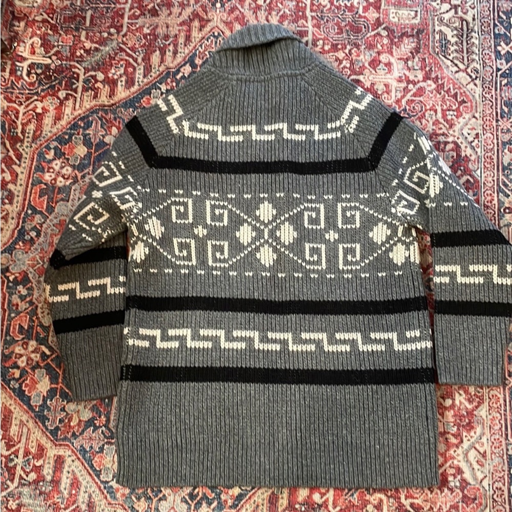 Pendleton Gray And Black Patterned Cardigan - image 4
